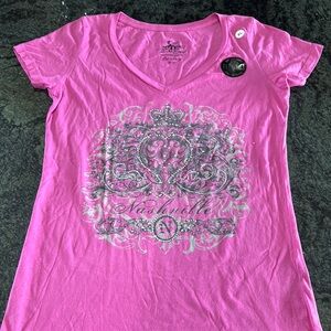NWT Nashville Pink Short Sleeve Graphic T-Shirt size XL